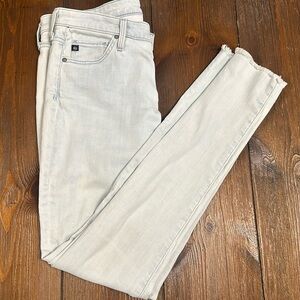 AG The Midi Ankle Mid Rise Legging Ankle Denim